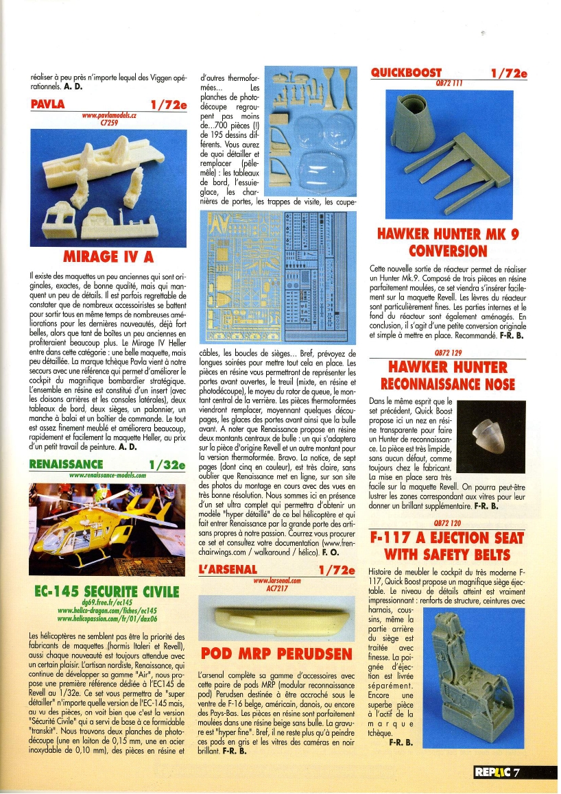 Replic 198 - Jaguar, F11F Tiger, Albatros D III